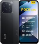 XIAOMI Poco C85 Smartphone 6+128GB, 6000mAh Battery, 50MP Camera, Black | 6.9 inch 120Hz display, MediaTek Helio G81-Ultra, 50MP AI dual camera, mobile phone with Android, 7.99 mm design