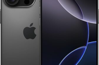 Apple iPhone 16 Pro 256 GB: 5G Handy mit Kamerasteuerung, 4K 120 fps Dolby Vision und einem großen Sprung bei der Batterielaufzeit. Funktioniert mit AirPods, Titan Schwarz