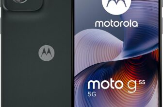 SMART DEALS | [brand] Motorola Moto g55 5G Smartphone (6,49″-FHD+-Display, 50-MP-Kamera, 8/256 GB, 5000 mAh, Android 14) Forest Grey, inkl. Schutzcover [Exklusiv bei Amazon] | Think smart. Save smarter.